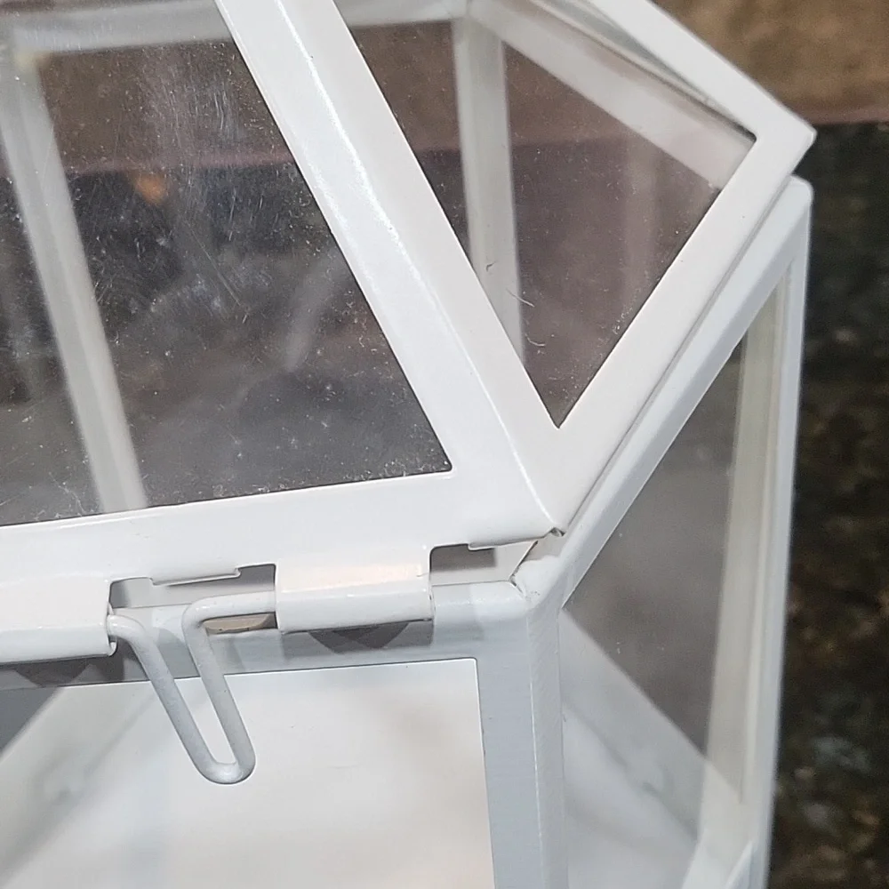 Ikea White Candle Holder/ Lantern